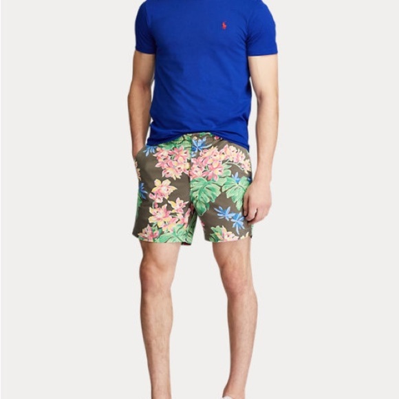 Polo Ralph Lauren New W Tag Men’s 8-Inch Classic Fit Floral Chino Short - Picture 1 of 14